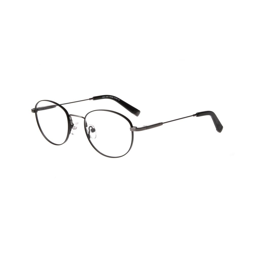 iTech Eyewear Black & Gunmetal DIGIT Eyeglasses 49/20/140
